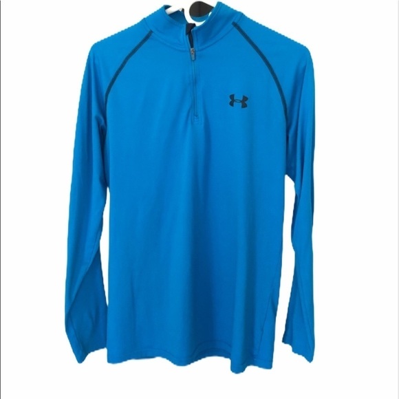 Under Armour men’s blue and black 1/4 zip  pullover size small - Picture 1 of 8